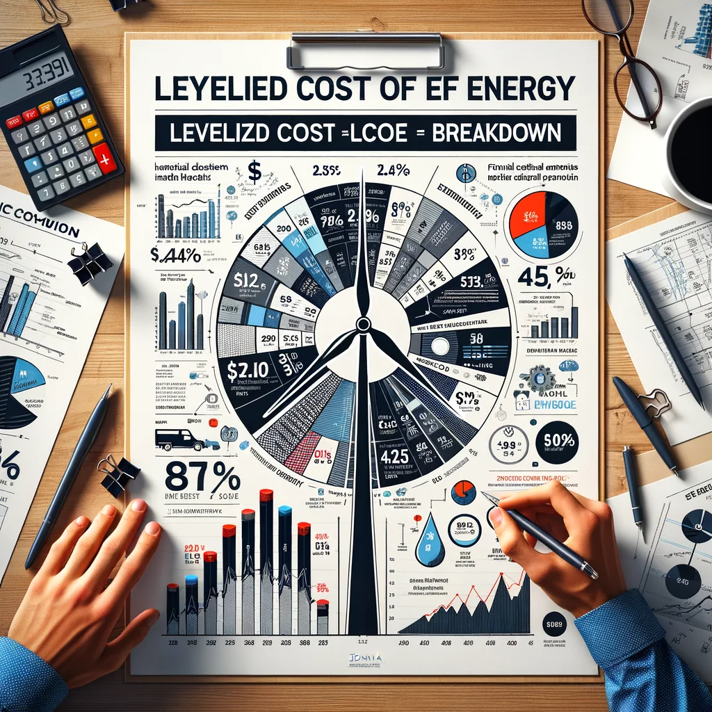 LCOE breakdown - cần tạo AI