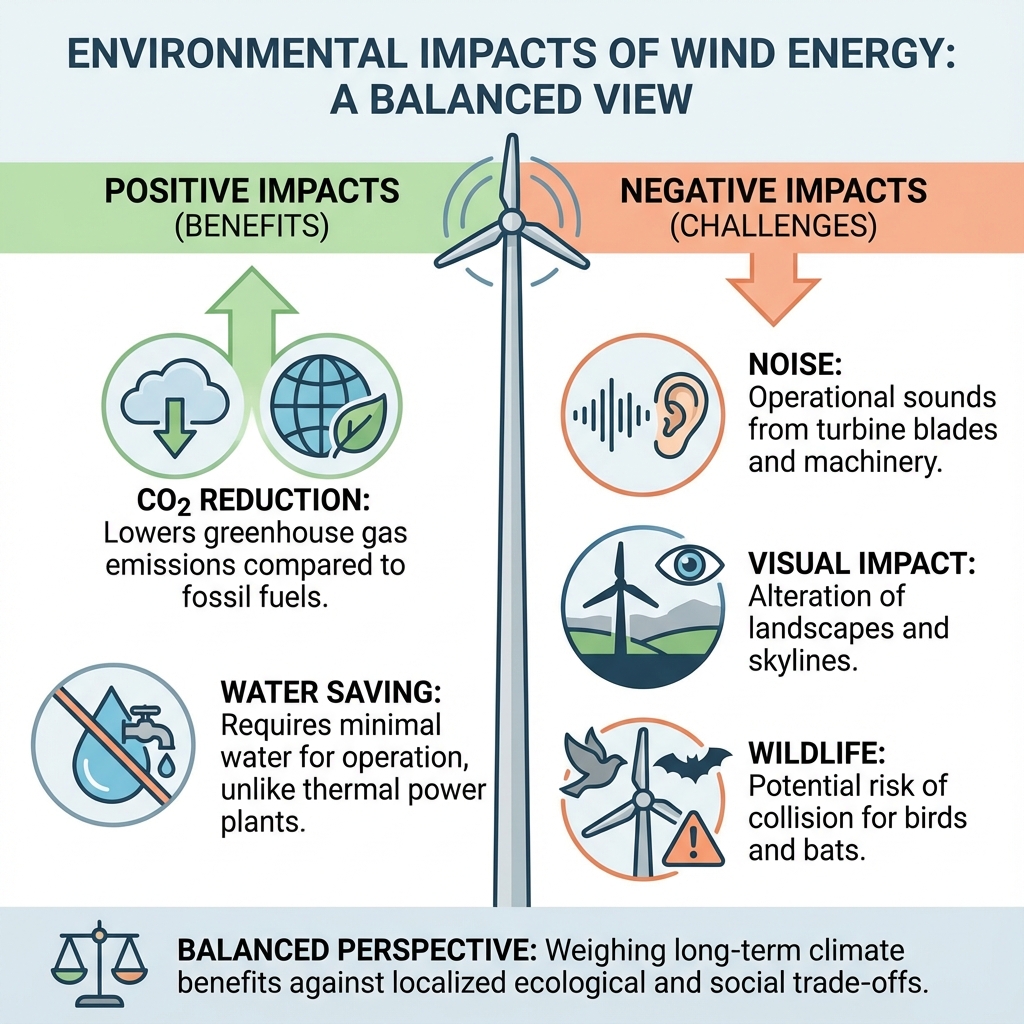 Tổng quan các tác động môi trường của năng lượng gió