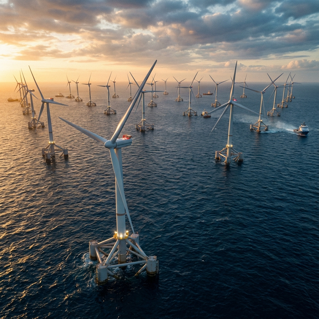 Tuabin gió ngoài khơi hiện đại